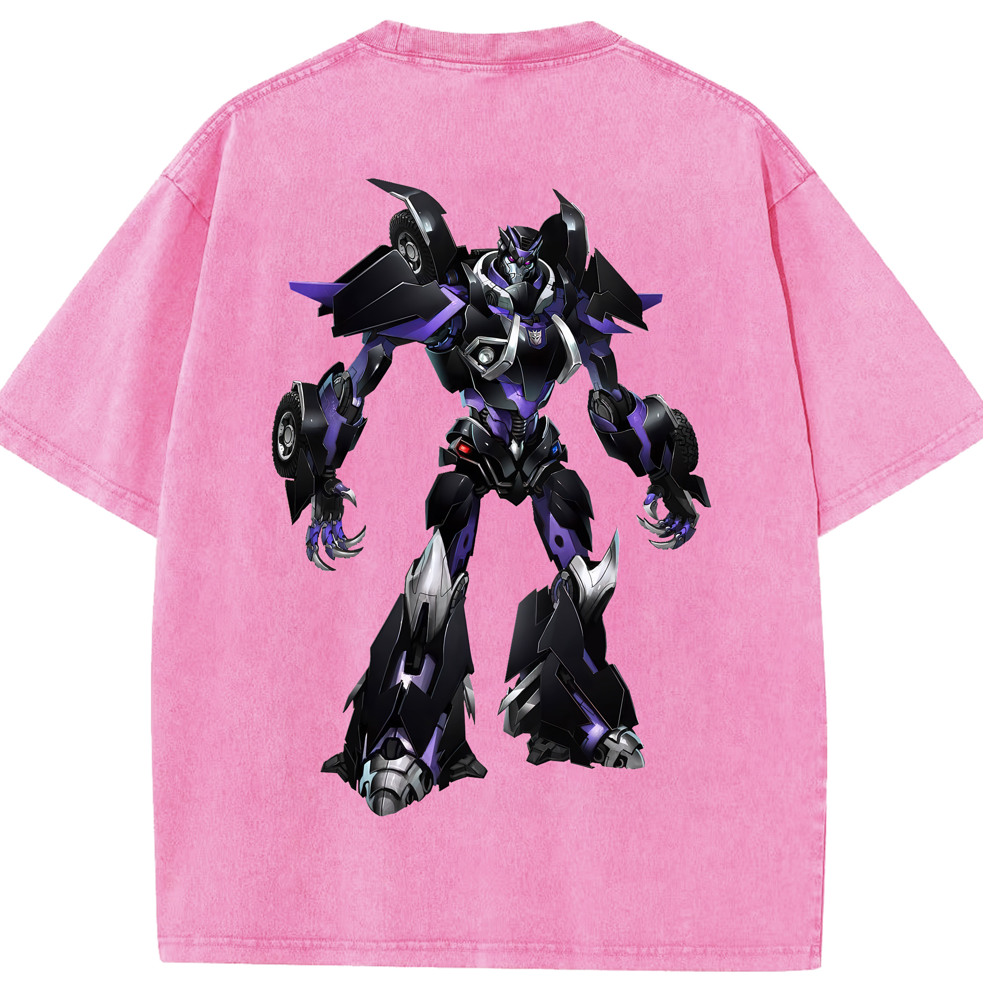 （画像用） Transformers トランスフォーマー 綿100% ヴィンテージ風 半袖Tシャツ（背面プリント）
